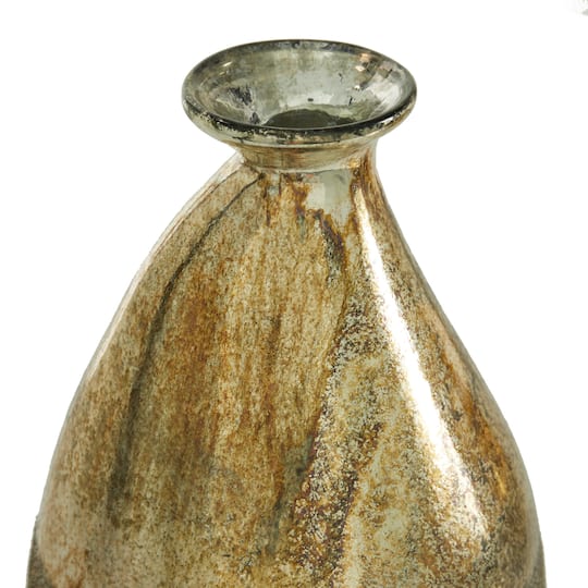 Gold Glass Rustic Vase Set
